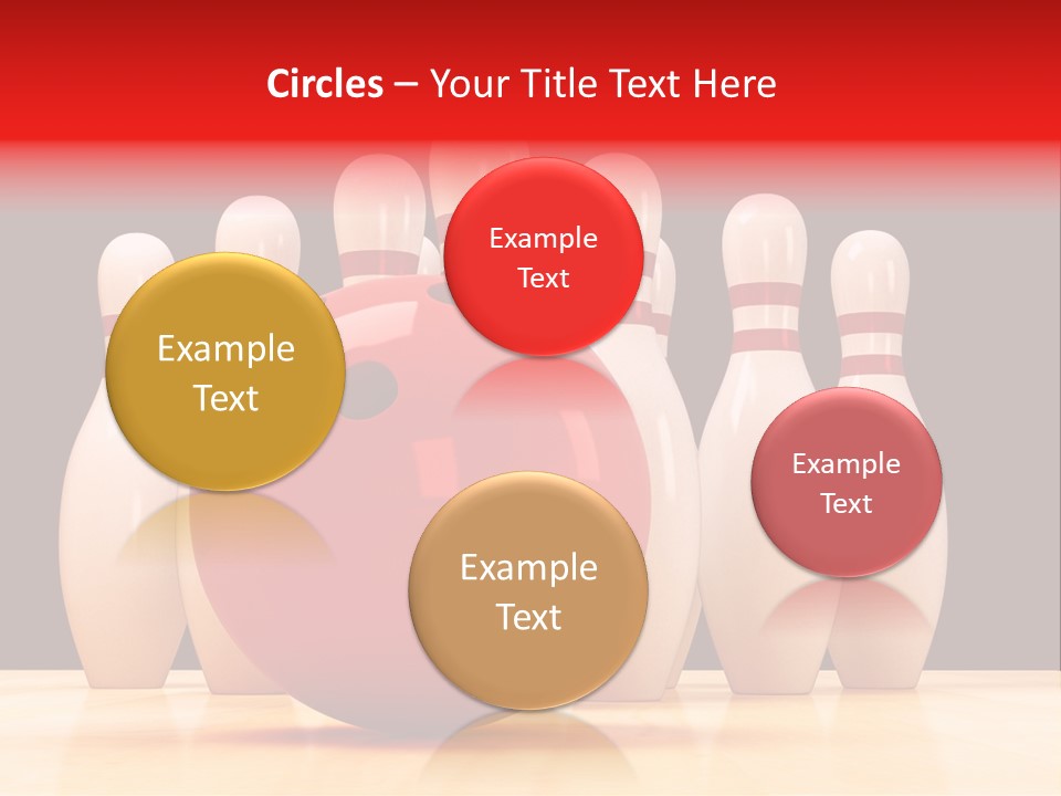 Skittles In Bowling PowerPoint Template