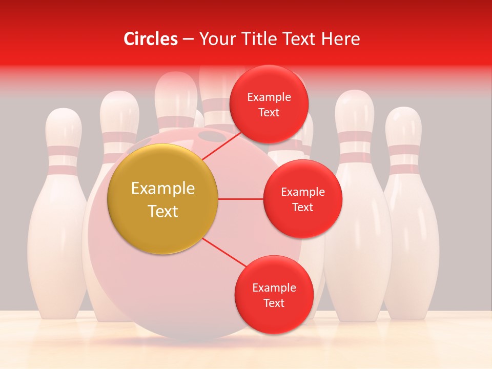 Skittles In Bowling PowerPoint Template