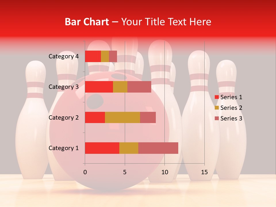 Skittles In Bowling PowerPoint Template
