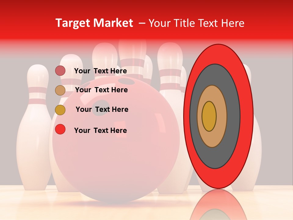 Skittles In Bowling PowerPoint Template