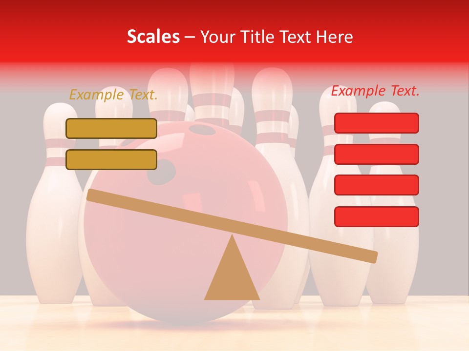 Skittles In Bowling PowerPoint Template