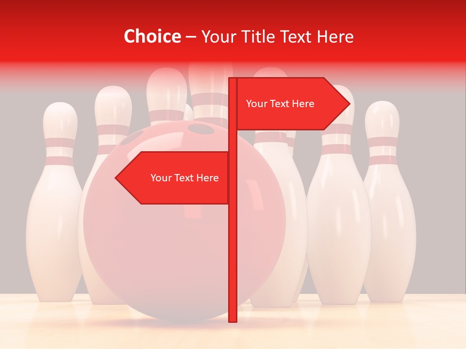 Skittles In Bowling PowerPoint Template