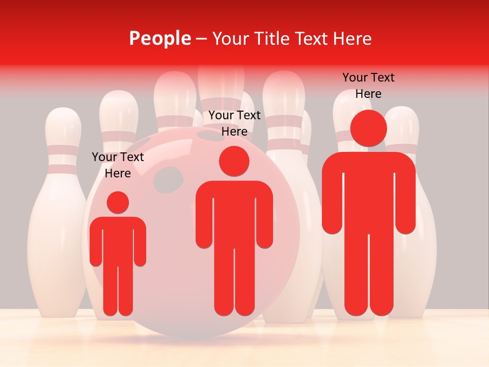 Skittles In Bowling PowerPoint Template