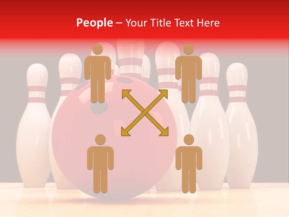 Skittles In Bowling PowerPoint Template