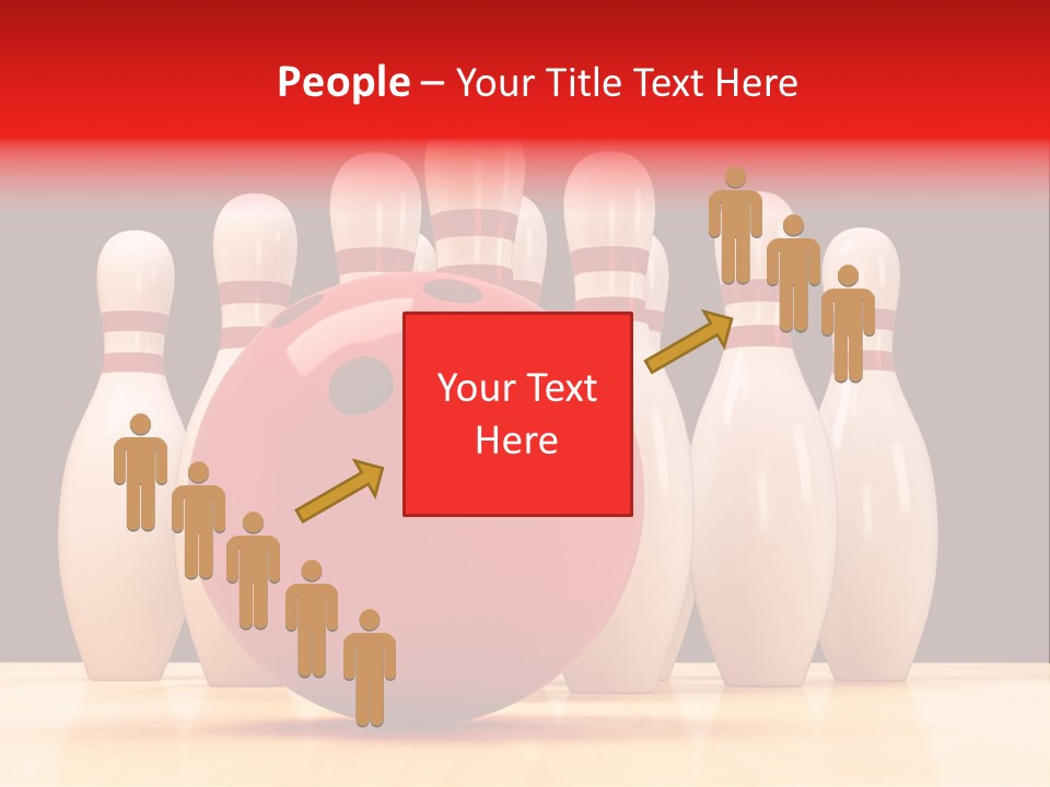 Skittles In Bowling PowerPoint Template