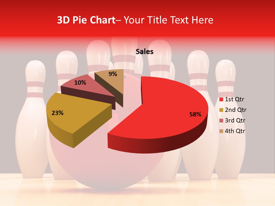 Skittles In Bowling PowerPoint Template