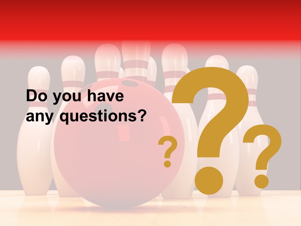 Skittles In Bowling PowerPoint Template