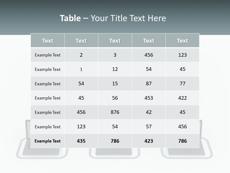 Computers Are Connected To The Server PowerPoint Template