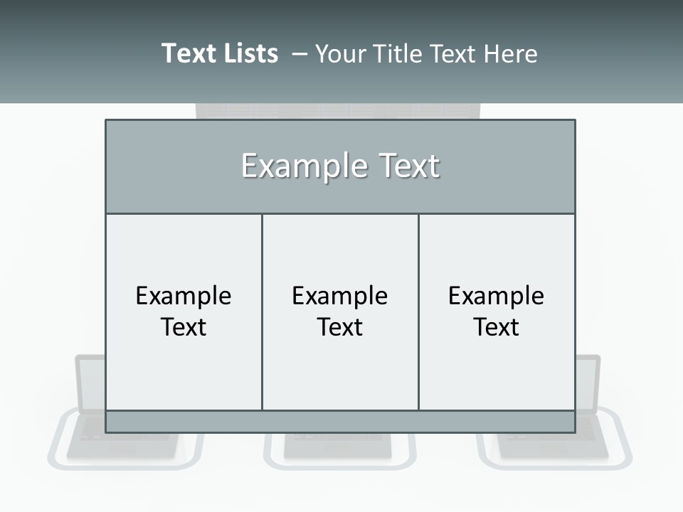 Computers Are Connected To The Server PowerPoint Template
