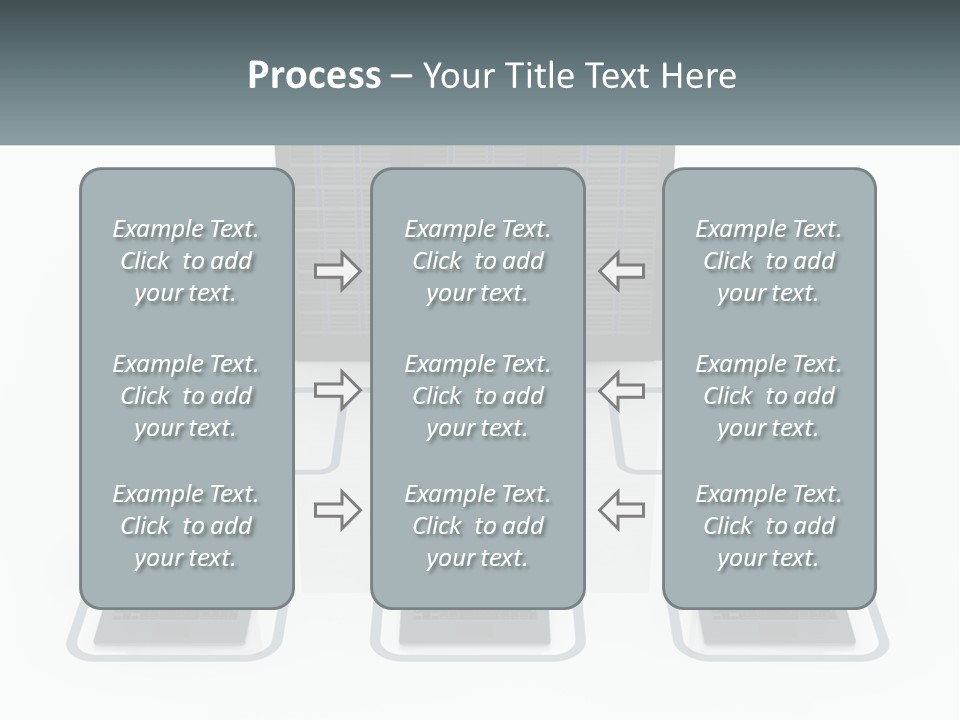 Computers Are Connected To The Server PowerPoint Template