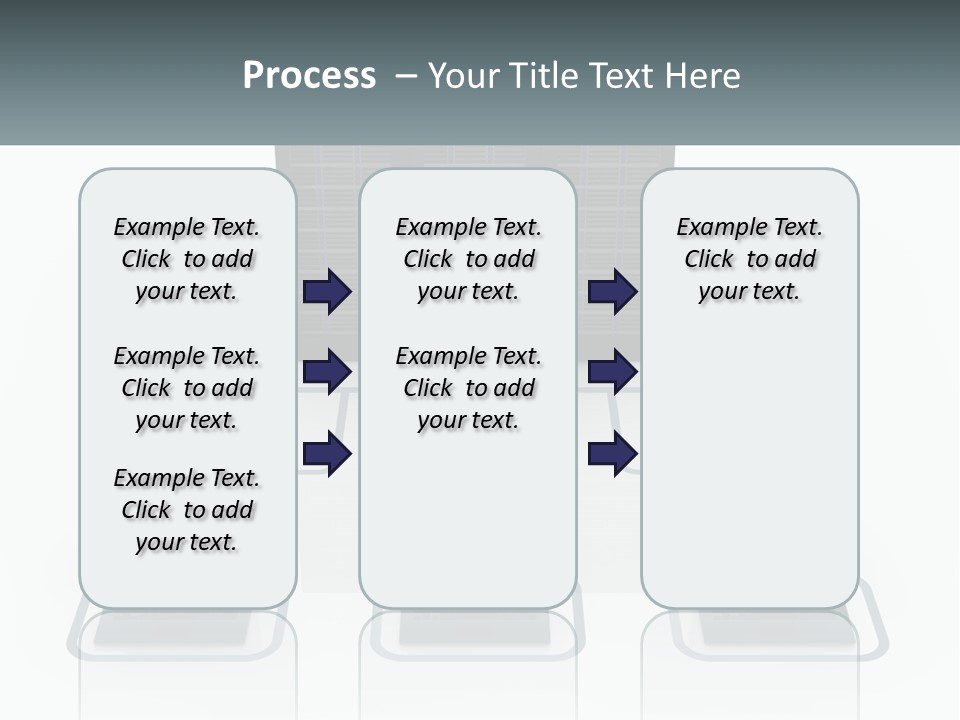Computers Are Connected To The Server PowerPoint Template