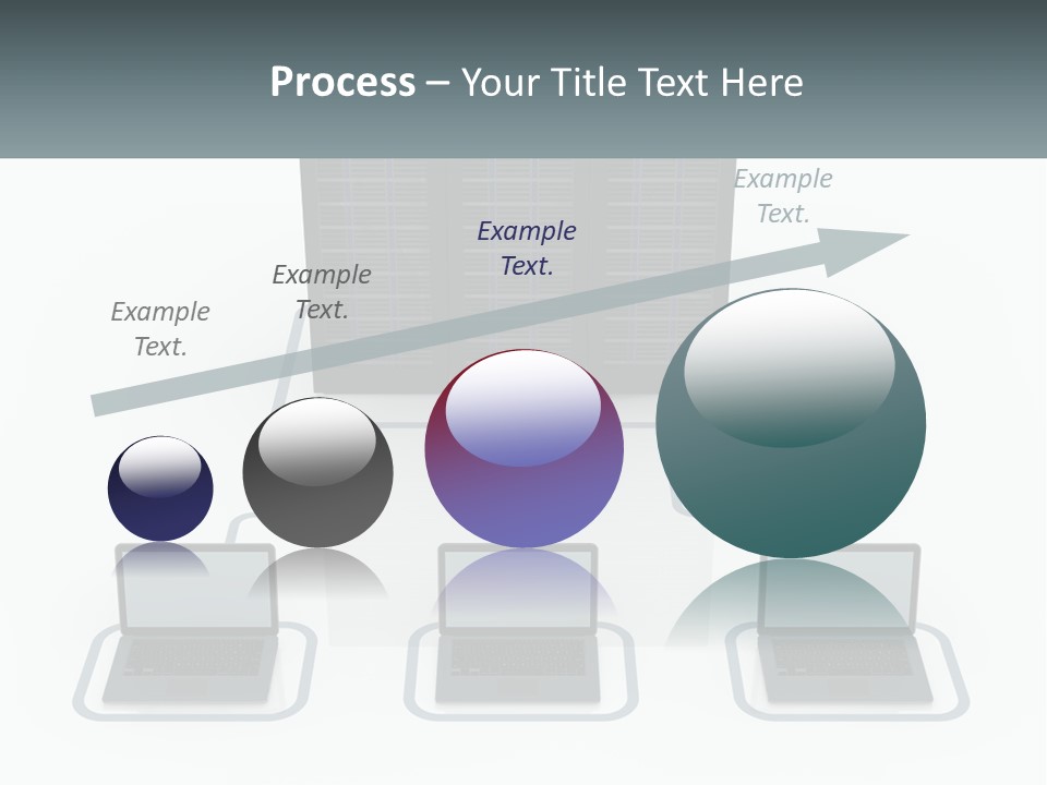 Computers Are Connected To The Server PowerPoint Template
