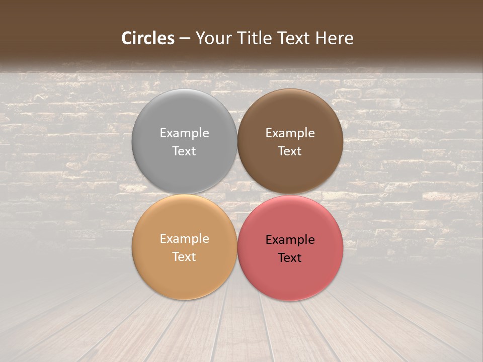 Interior, Brick Wall PowerPoint Template