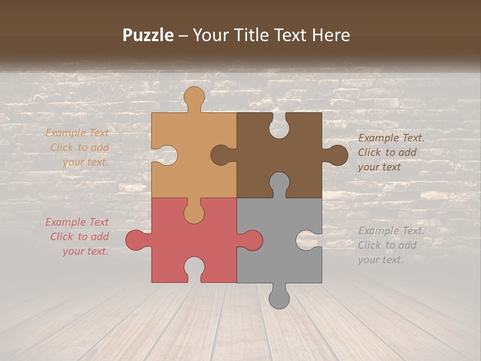 Interior, Brick Wall PowerPoint Template