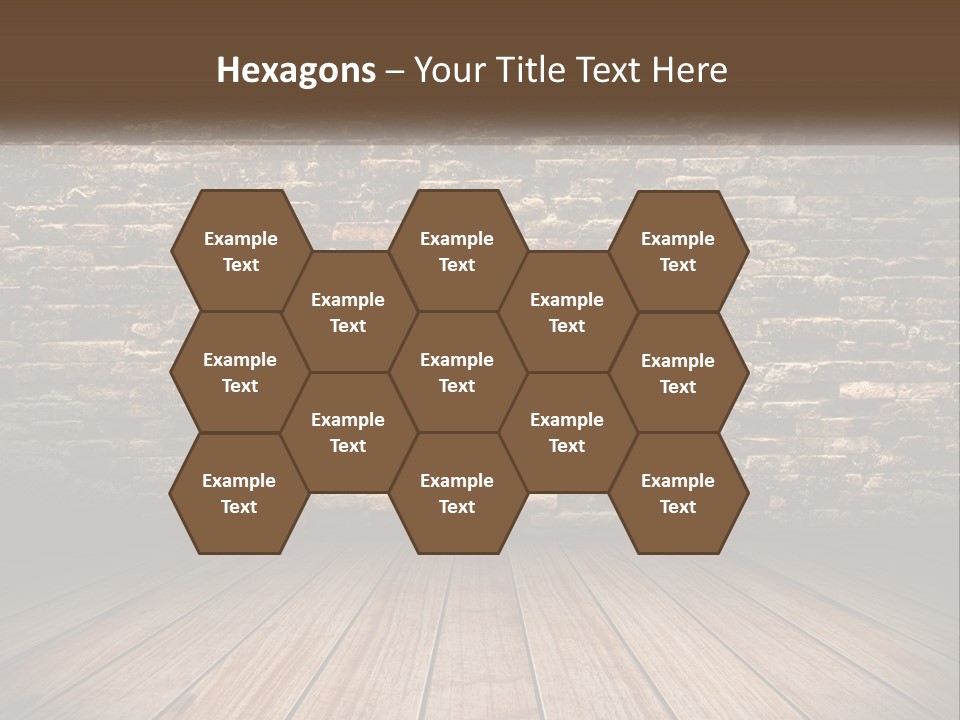 Interior, Brick Wall PowerPoint Template