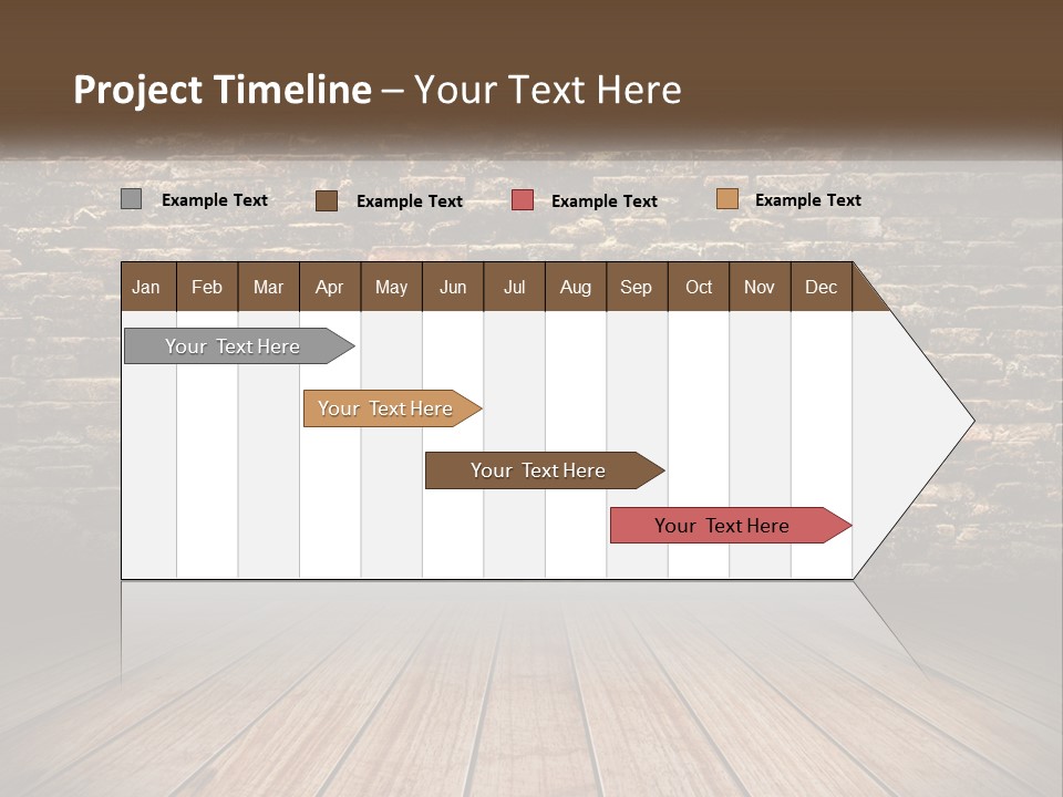 Interior, Brick Wall PowerPoint Template