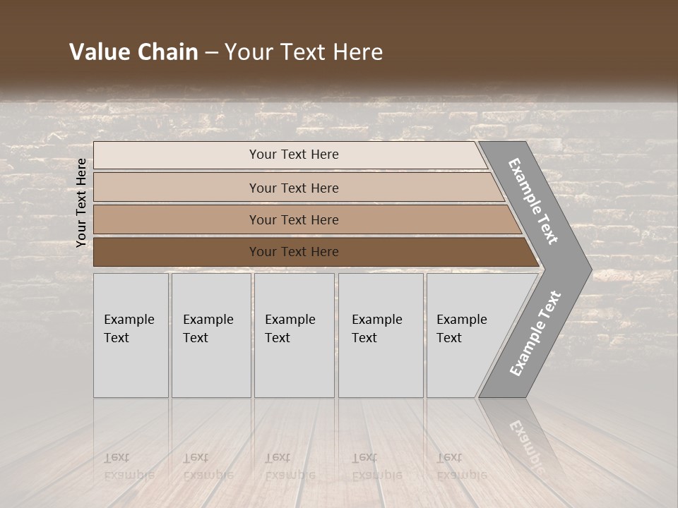 Interior, Brick Wall PowerPoint Template