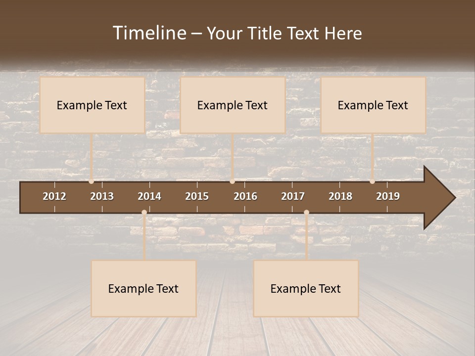 Interior, Brick Wall PowerPoint Template