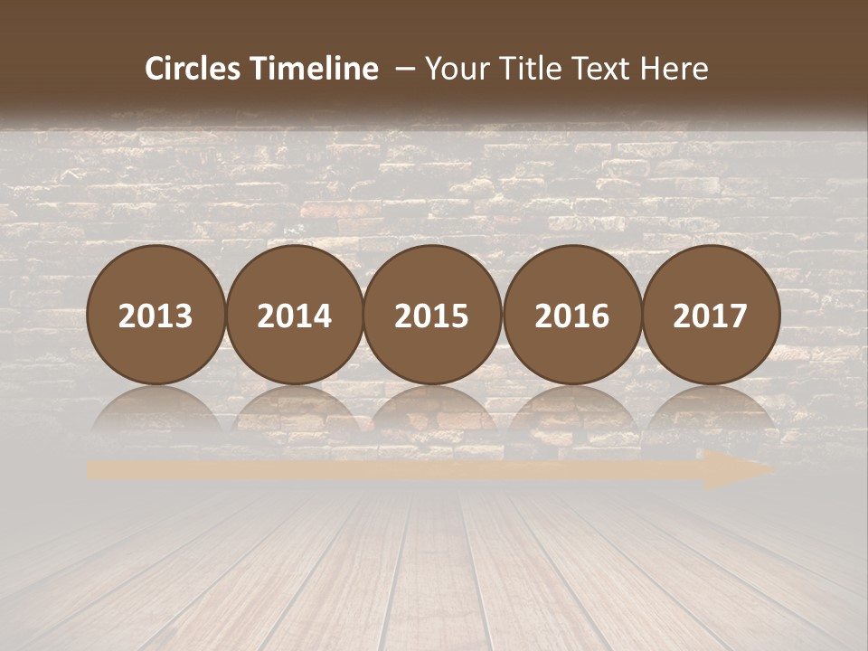 Interior, Brick Wall PowerPoint Template