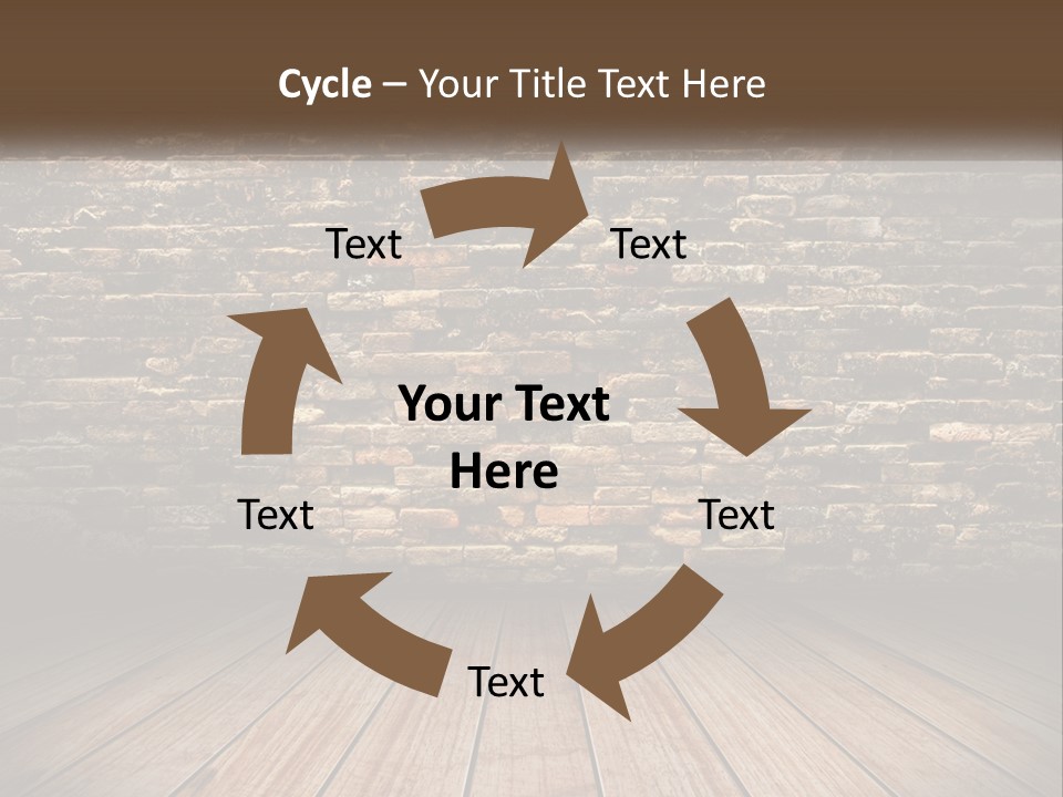 Interior, Brick Wall PowerPoint Template