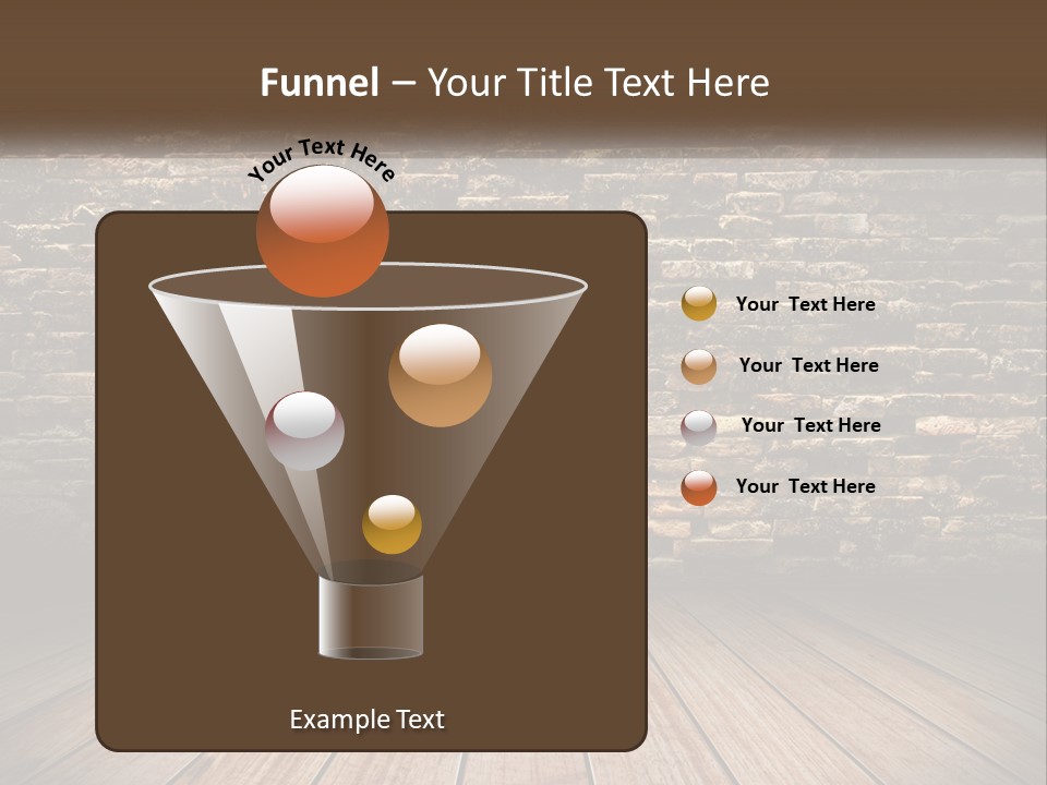 Interior, Brick Wall PowerPoint Template