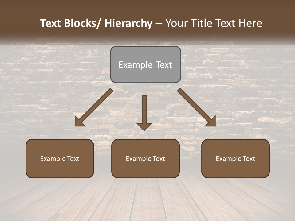 Interior, Brick Wall PowerPoint Template