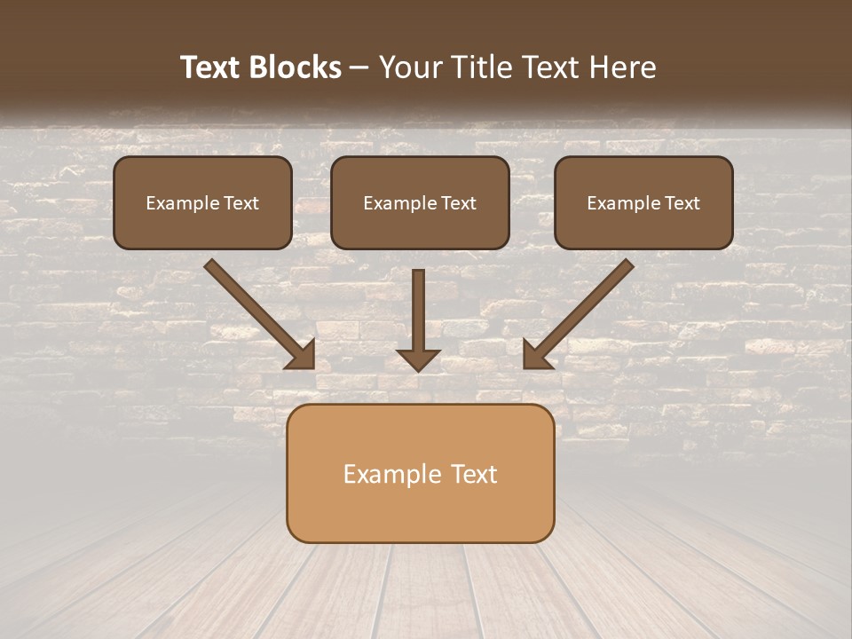 Interior, Brick Wall PowerPoint Template