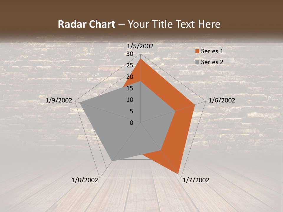 Interior, Brick Wall PowerPoint Template