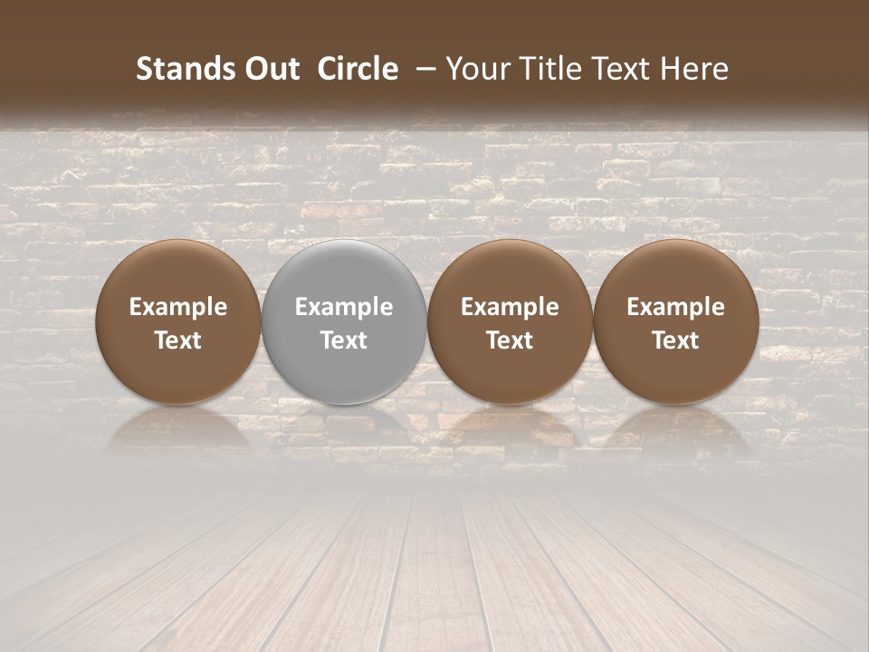 Interior, Brick Wall PowerPoint Template