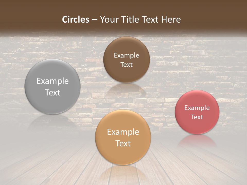 Interior, Brick Wall PowerPoint Template