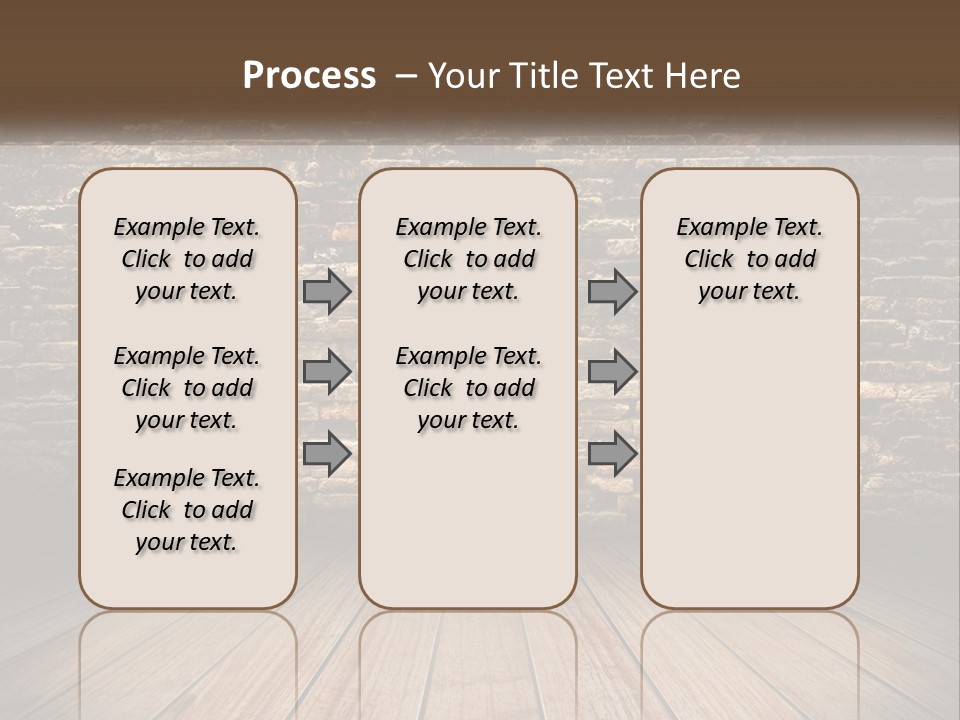 Interior, Brick Wall PowerPoint Template