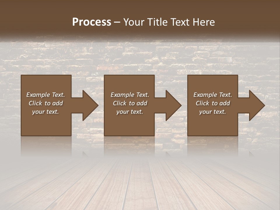 Interior, Brick Wall PowerPoint Template