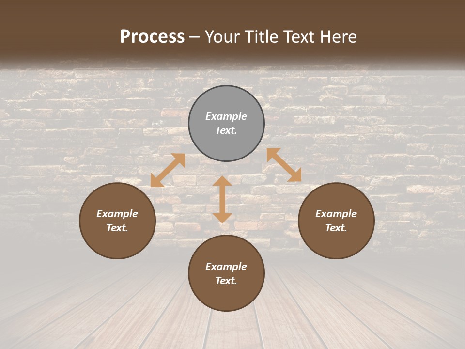 Interior, Brick Wall PowerPoint Template