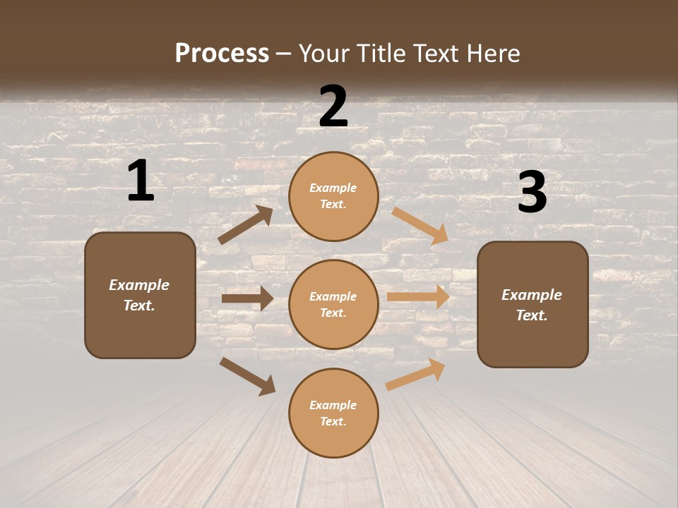 Interior, Brick Wall PowerPoint Template