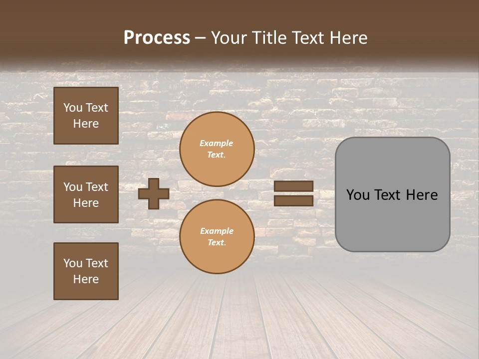 Interior, Brick Wall PowerPoint Template