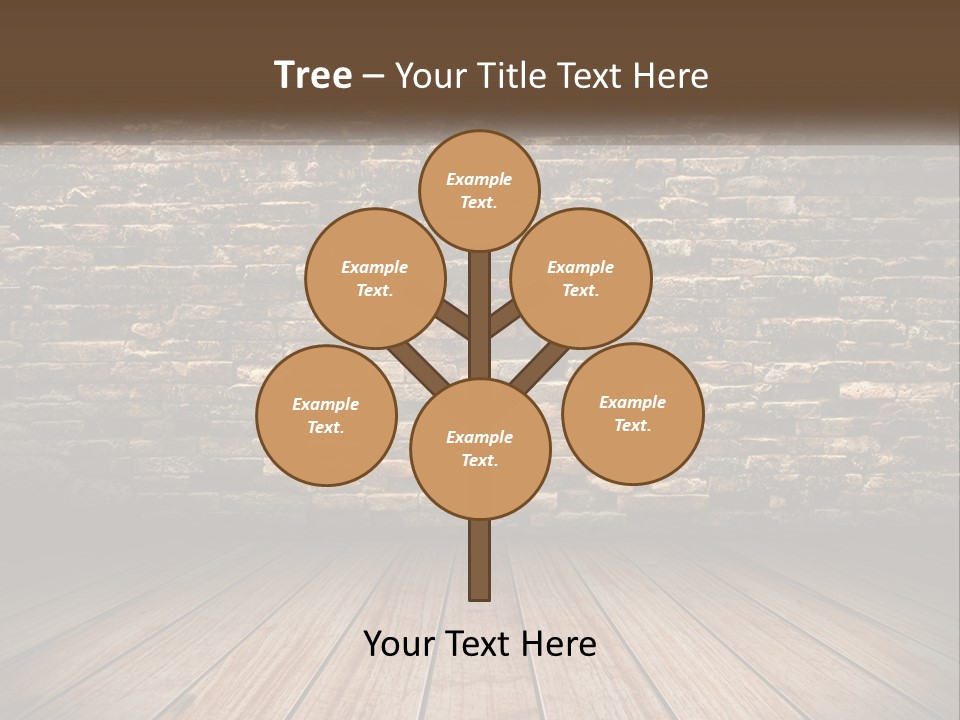 Interior, Brick Wall PowerPoint Template