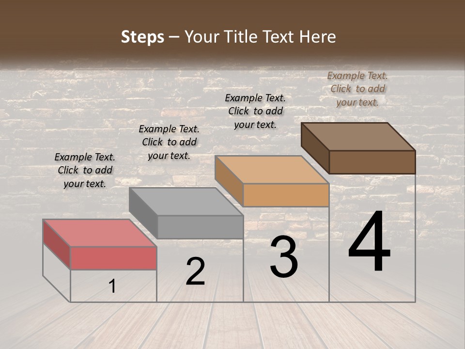 Interior, Brick Wall PowerPoint Template