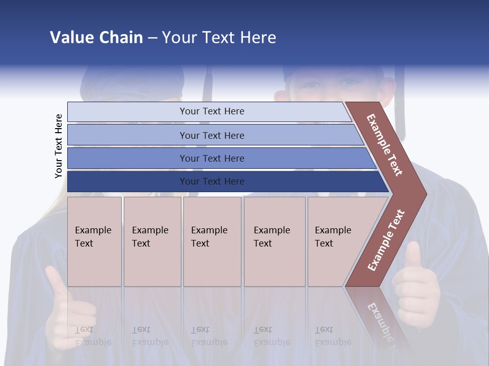 Teen Cap And Gown Set PowerPoint Template