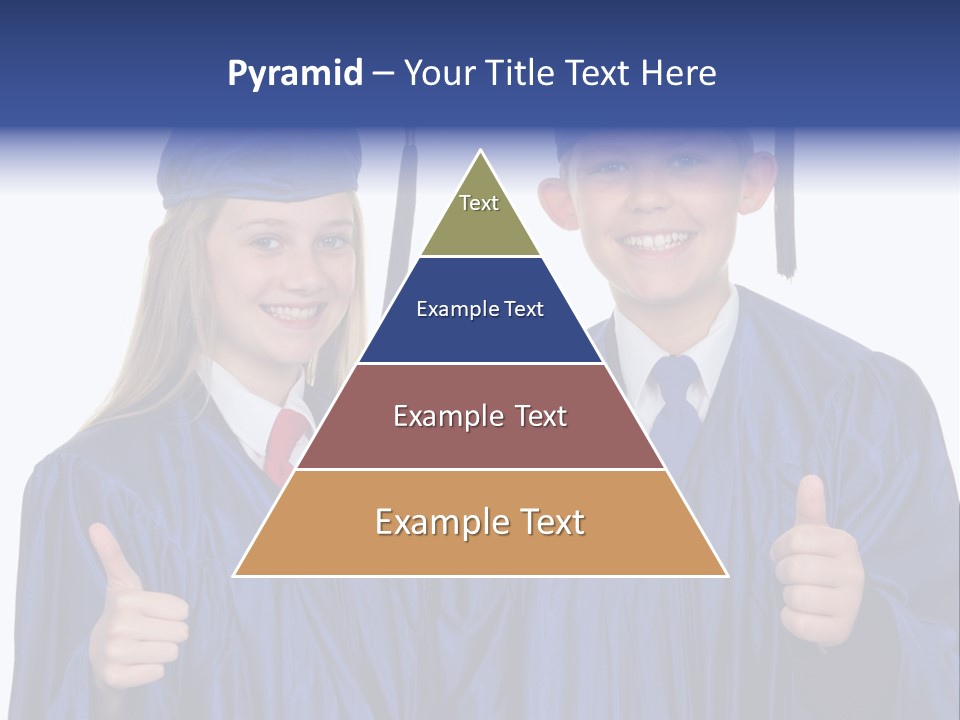 Teen Cap And Gown Set PowerPoint Template