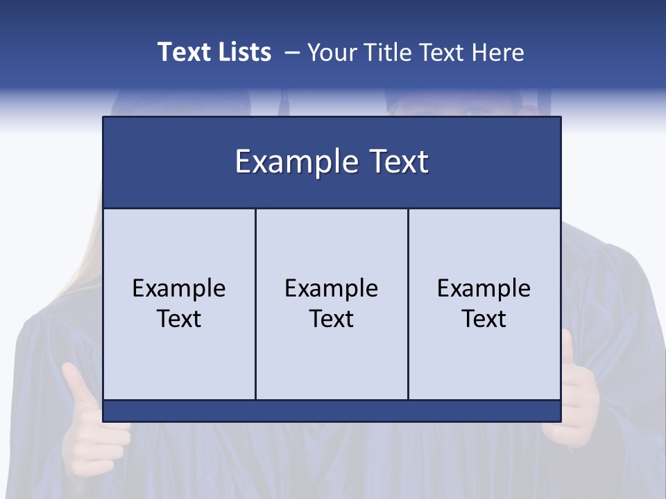 Teen Cap And Gown Set PowerPoint Template