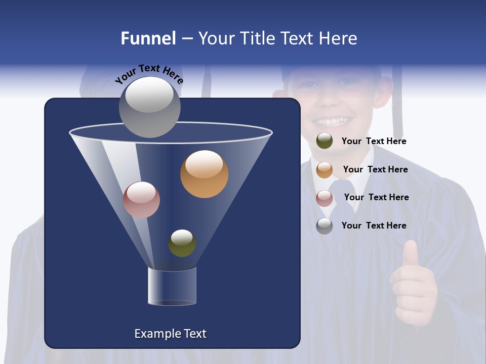 Teen Cap And Gown Set PowerPoint Template