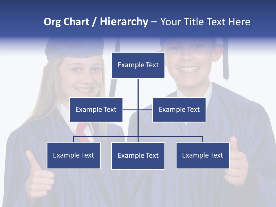 Teen Cap And Gown Set PowerPoint Template