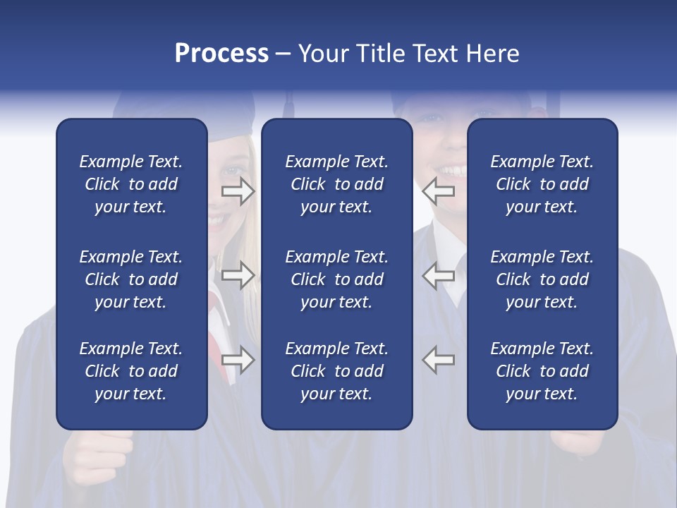 Teen Cap And Gown Set PowerPoint Template