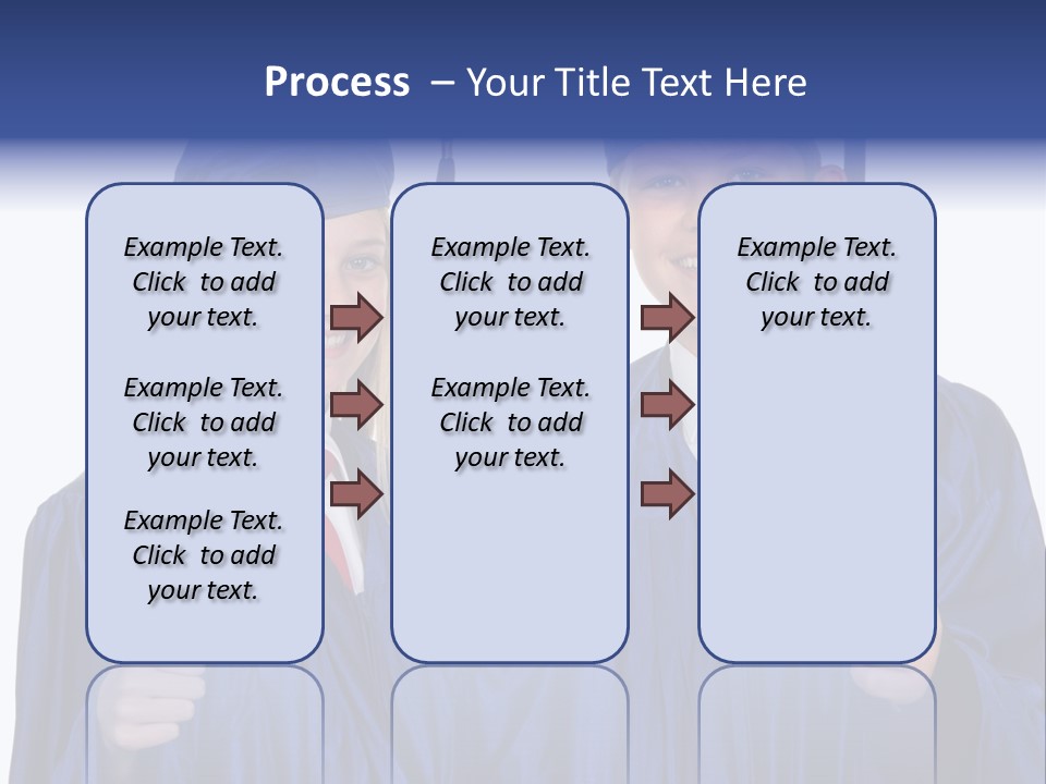 Teen Cap And Gown Set PowerPoint Template