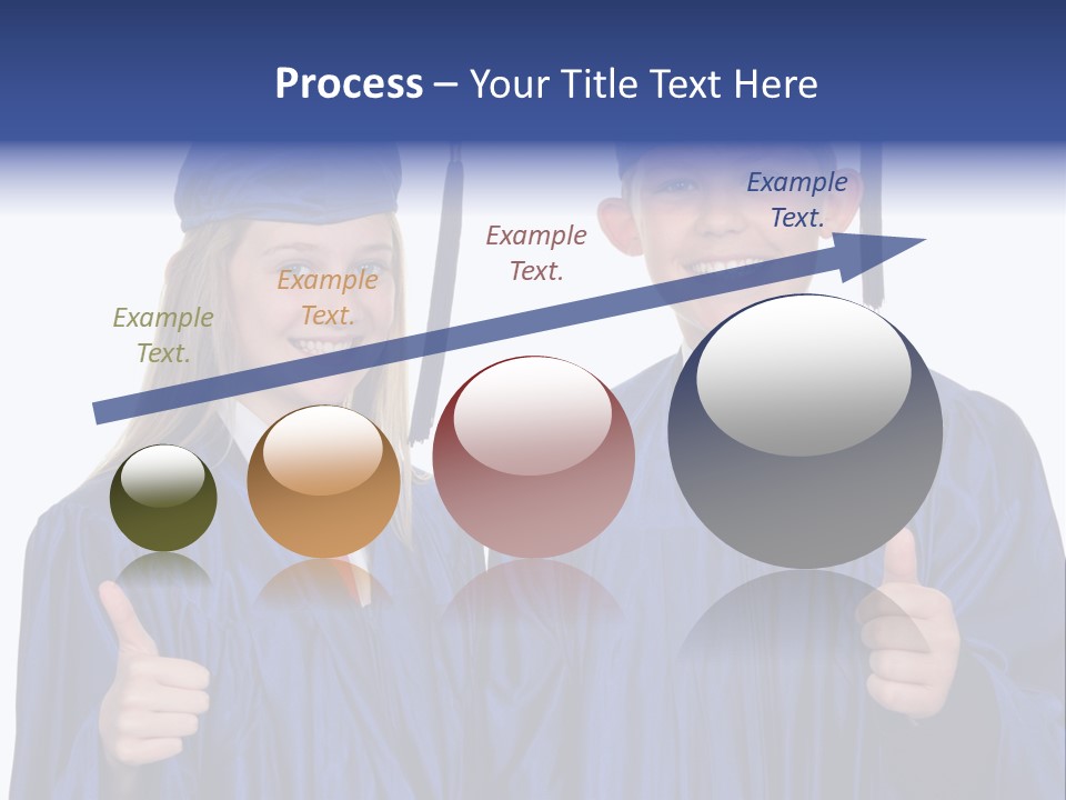 Teen Cap And Gown Set PowerPoint Template