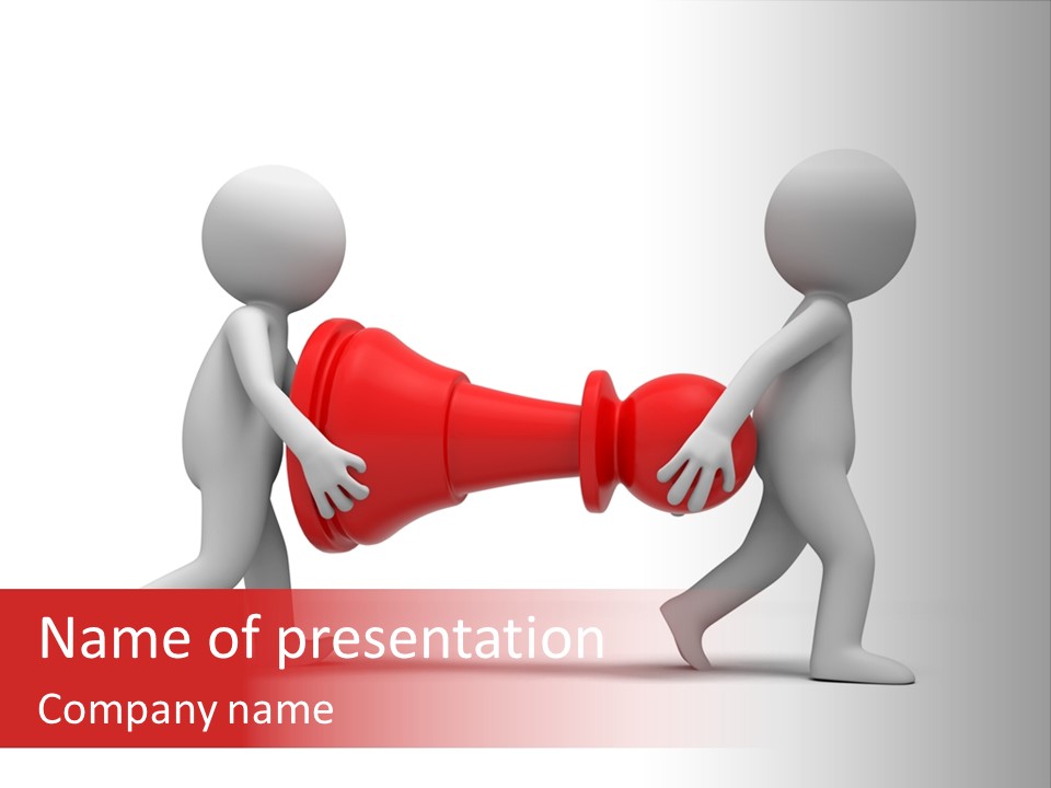 Illustration Of Carry Checkers PowerPoint Template