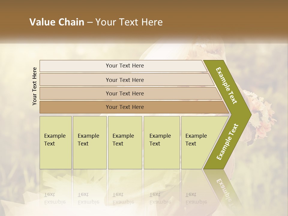 The Bride And Groom Kiss PowerPoint Template
