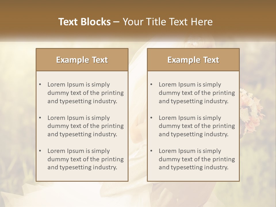 The Bride And Groom Kiss PowerPoint Template