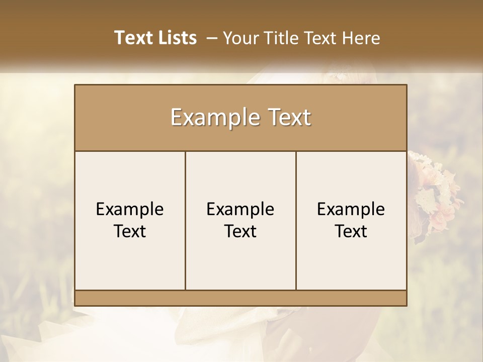 The Bride And Groom Kiss PowerPoint Template