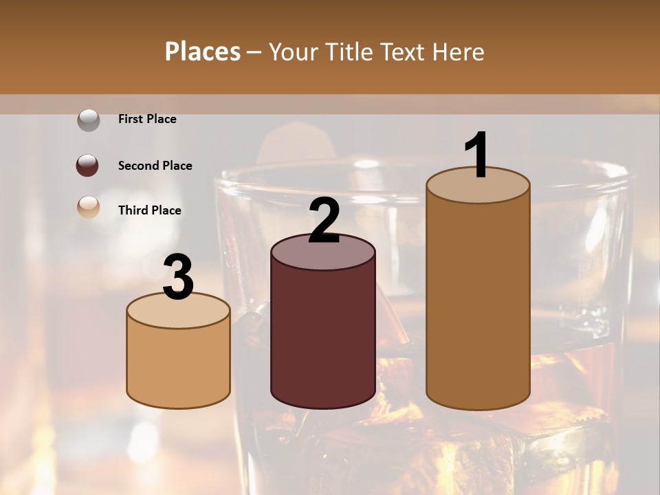 Whiskey With Ice PowerPoint Template